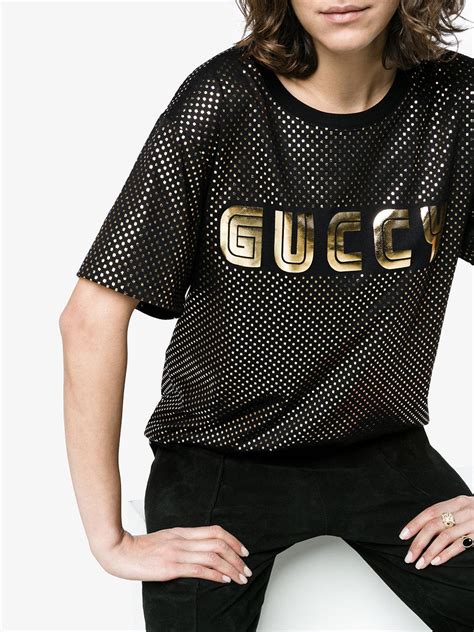 gucci sportswear black and gold striped shirt|Gucci xxv shirt.